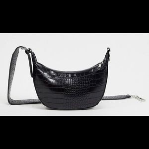 Bershka Moc Croc Underarm Bag
